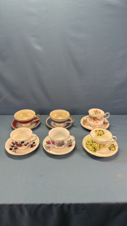 Approx. 6 Cups & Saucers