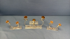 Oval Tray & Candle Stick Lot - 3