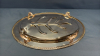 Oval Tray & Candle Stick Lot - 5
