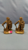 Pair of Pirate Brass Book Ends