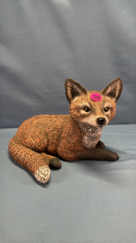 Fox Pottery Figurine