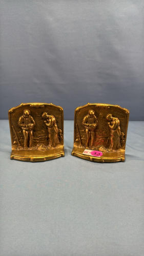 Pair of Brass Book Ends