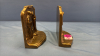 Pair of Brass Book Ends - 4