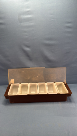 Plastic Condiment Dish with Lid