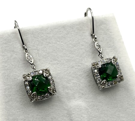 Synthetic Emerald fashion Jewellry Earrings