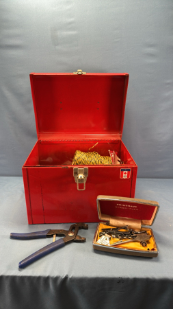 Metal Box with contents