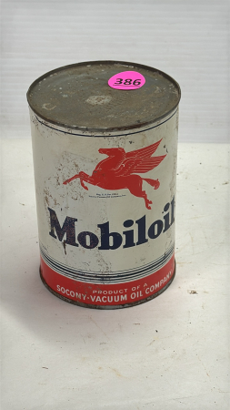 Mobiloil 1 Quart Tin