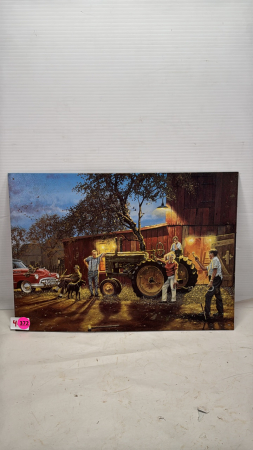 Repro John Deere Tractor Sign