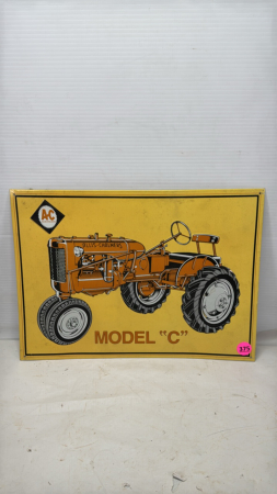 Repro Allis Chalmers Model C Tractor Sign