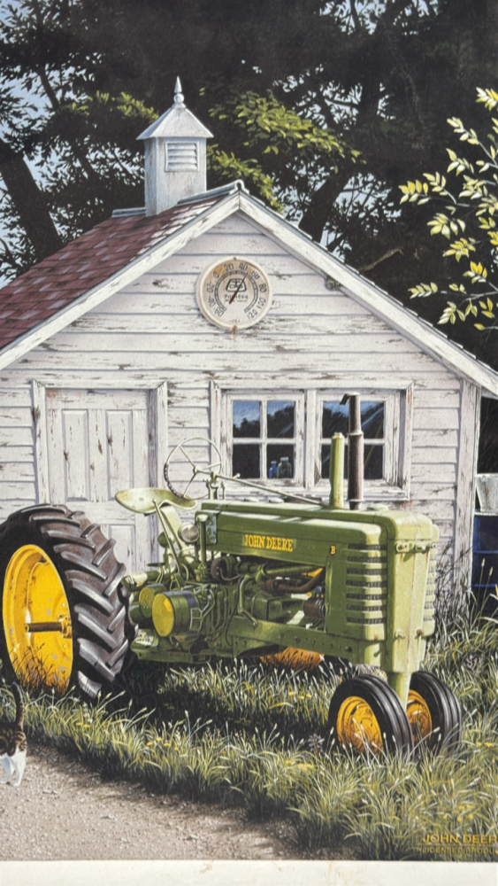 Repro John Deere B Tractor Sign