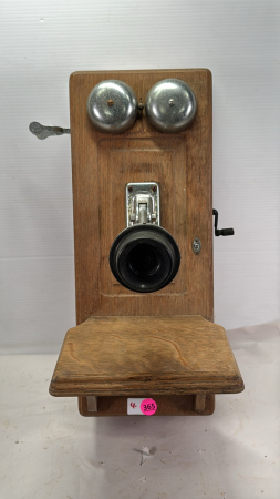 Long Oak Wall Phone