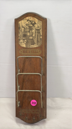Wooden Receipt & Key Rack