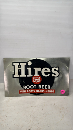 Aluminum Hires Root Beer Sign