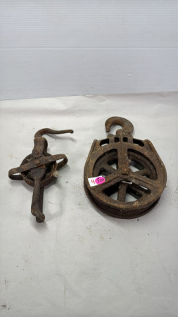 (2) Steel Pulleys