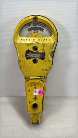 Yellow Parking Meter