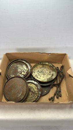 Quantity of Rusty Honey Pail Lids