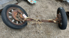 Antique Car Axle with Wooden Spokes - 2