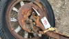 Antique Car Axle with Wooden Spokes - 3