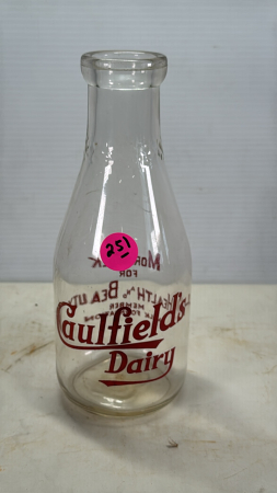 Round Caulfield's Dairy SS Quart
