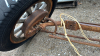 Antique Car Axle with Wooden Spokes - 6