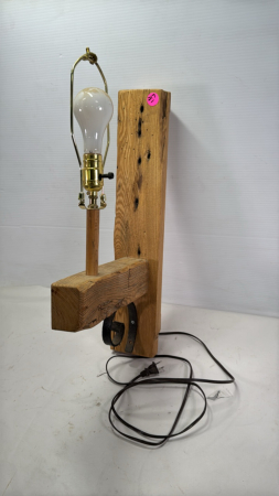 Wooden Rustic Wall Lamp