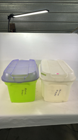 (2) Plastic Totes
