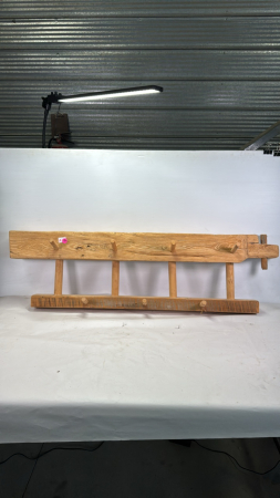 Wooden Two Tier Coat Rack