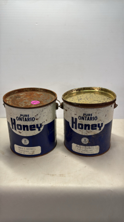 (2) 8LB Pure Ontario Honey Pail