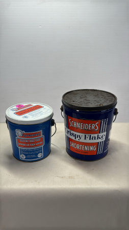 Pair of Schneiders Tins