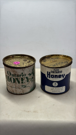 Pair of Honey Tins