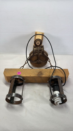Wall Hung Rustic Lamp