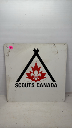 Tin Scouts Canada Sign