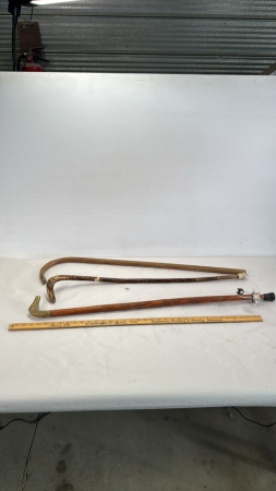 (3) Canes & (1) Yardstick