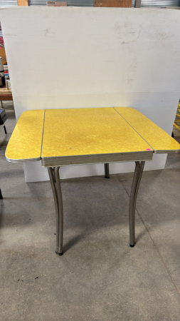 Chrome Folding Leaf Kitchen Table