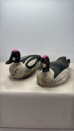 (2) Wooden Duck Decoys