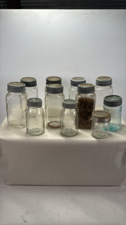 Quantity of Crown & Blue Ribbon Jars