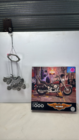 Harley Davidson Puzzle & Motorcycle Wind Chime