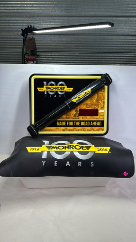 Plastic Monroe 100th Anniversary Sign&Fender Cover