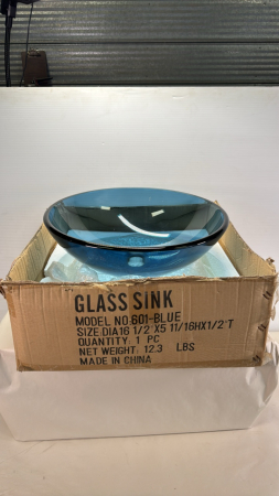 Blue Glass Sink
