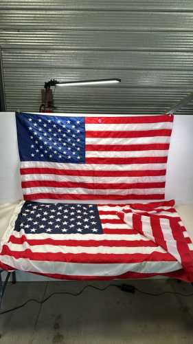 (2) USA Flags
