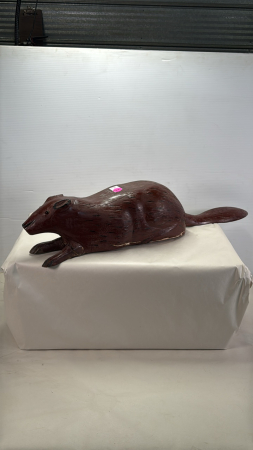 Carved Wooden Beaver
