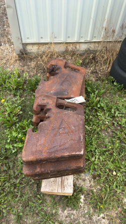 7-ALLIS CHALMERS SUITCASE WEIGHTS