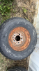 SET OF 4 HEADER CART TIRES AND RIMS - 4