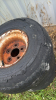SET OF 4 HEADER CART TIRES AND RIMS - 8
