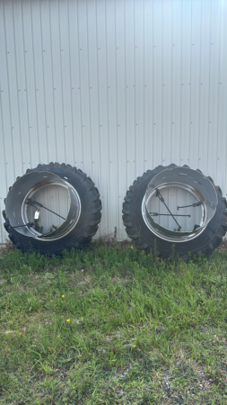 PAIR OF AS NEW 14.9-38 DUALS