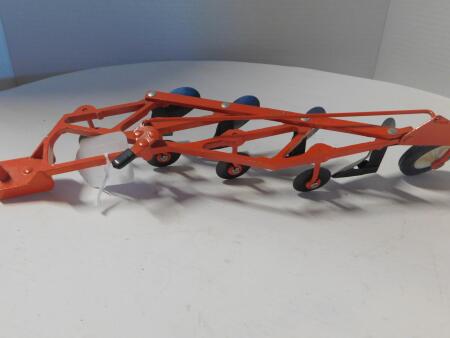 1/16 Ertl AC Metal Orange 4 Furrow Plow