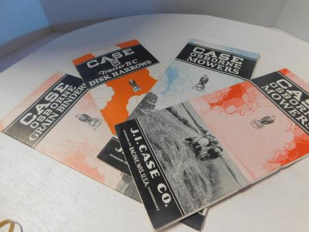 Lot of 4 Vinatge Case Folded Brochures