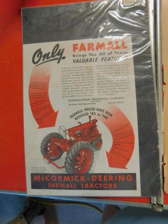 Old IH Advertising Sign, Posters & Fold Up Combine