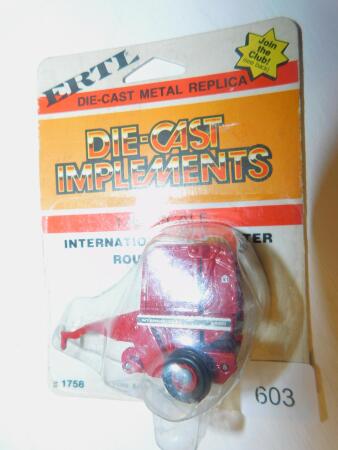1/64 Ertl 5 pc (on cards) IH Baler, Mixer, Plow