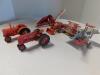 1/43 Lot of 3 Tractors, 1 Combine, 1 Corn Picker - 2